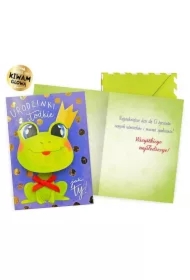 Karnet B6 Urodziny żabka