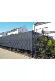 Taśma ogrodzeniowa z klipsami 19 cm x 35 mb grafit