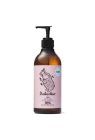 Naturalne mydło do rąk w płynie rabarbar i róża