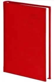 Kalendarz 2026 A4 dzienny uniwersal Vivella czerwony