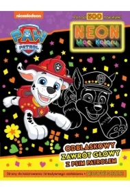 Psi Patrol. Neon. Moc koloru 2. Odblaskowy zaawrót głowy z Psim Patrolem
