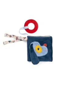 Mini-książeczka wielofunkcyjna z szeleszczącą folią i gryzakiem Piesek Jules 6 m+