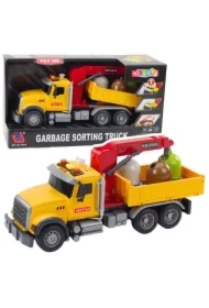 Ciężarówka do sortowania śmieci pojemniki na odpad