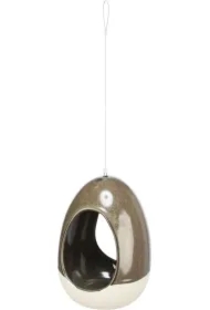 Poidło, dla ptaków, ceramiczne, kolor leśny, 12 x 16 cm, zawieszane