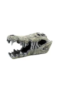 Dekoracja terrarystyczna kryjówka czaszka krokodyla 14cm