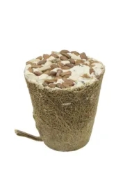 Dzwonek tłuszczowy z larwami mącznika, z włókna kokosowego