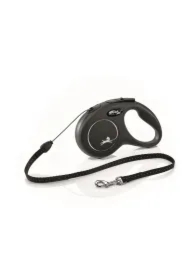 Smycz new classic sznurek 5 m, rozm. s, czarna, 12kg