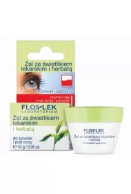 Żel ze świetlikiem lekarskim i herbatą do powiek i pod oczy