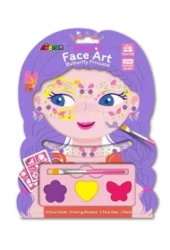 Klejnoty i farby do twarzy Motyl