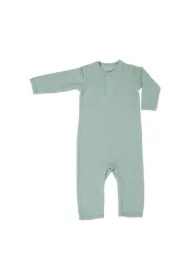 Pajacyk piżamka niemowlęca bawełniana jasna zieleń Basic Rib Peppermint rozm. 68