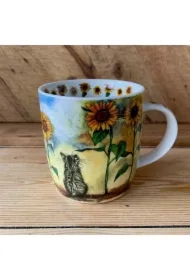 Kubek M96 Kot i słoneczniki