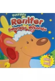 Puszysty Renifer Świętego Mikołaja Dotknij I Poczuj