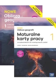 Pakiet NOWE Oblicza geografii 1. Podręcznik i karty pracy ucznia. Liceum i technikum. Zakres rozszerzony. Edycja 2024