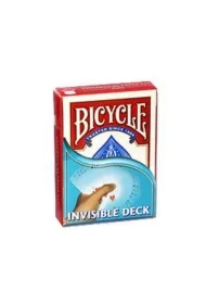 Bicycle Invisible Deck, karty do gry, czerwone
