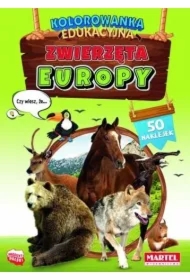 Kolorowanka edukacyjna Zwierzęta Europy