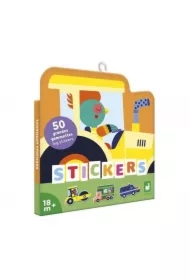 Duże naklejki wielorazowe 50 szt. Pojazdy 18 m+