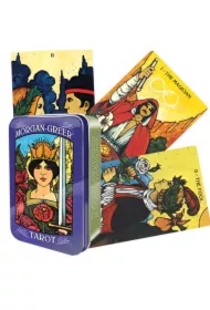 Tarot Morgan-Greer, karty w metalowym pudełku