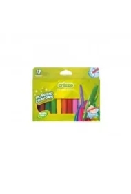 Kredki woskowe plastikowe 12 kolorów