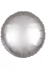 Balon foliowy Lustre srebrny okrągły