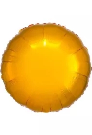 Balon foliowy metalik złoty okrągły