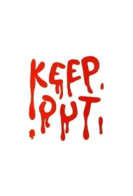 Naklejki żelowe na okno Keep Out czerwony