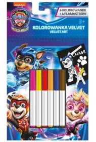 Zestaw kolorowanek z flamastrami 12 el. Psi Patrol