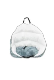 Przenośny fotelik samochodowy, dla psa, ciemny szary, 60x50x50cm