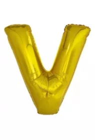 Balon foliowy litera V złota