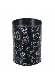 Skarbonka metalowa okrągła Kitty holograf