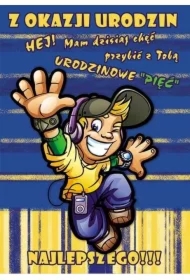 Karnet Young B6 + koperta wzór nr 012 Urodziny