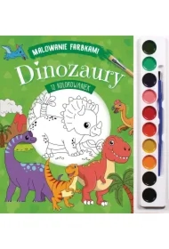 Malowanie farbkami. Dinozaury