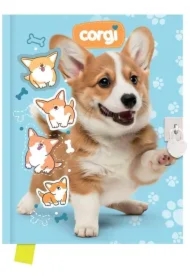 Pamiętnik z kłódką 80 kartek Corgi