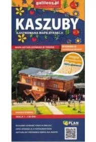 Mapa wodoodporna atrakcji tur. - Kaszuby 1:130 000
