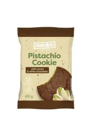 Ciasteczko pistacjowe z kakao i białą czekoladą