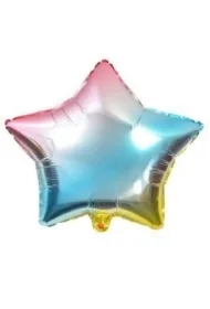 Balon foliowy tęczowy gwiazda