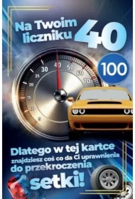 Karnet Prawo Jazdy 40 urodziny męskie