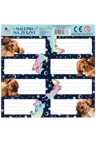 Nalepki na zeszyty Cleo i Frank Pies