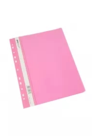 Skoroszyt A4 z perforacją różowy