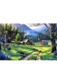 Diamentowa mozaika - Dom w lesie z zagrodą dla indyków 2000585