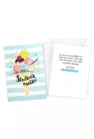 Karnet B6 Urodziny lody