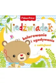 Fisher Price. Kolorowanka podłogowa. Niedźwiadek - kolorowanie i zgadywanie z naklejkami