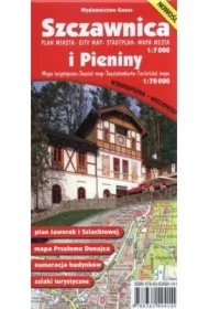 Szczawnica. Plan miasta 1:7000 i Pieniny. Mapa turystyczna 1:70 000 (wodoodporny)