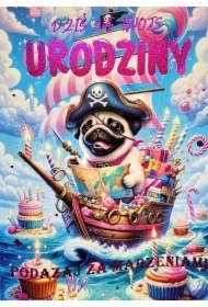 Karnet Urodzinki Mops 3K