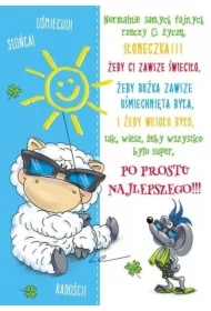 Karnet Smile B6 + koperta. Wzór nr 05