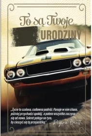 Karnet Urodzinowy z wymiennymi cyframi