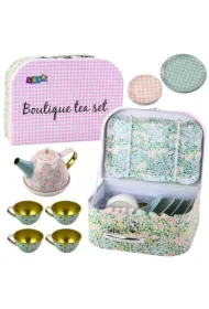 Zestaw Do Herbaty w walizce metalowawy 15el