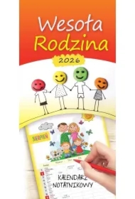Kalendarz 2026 terminarz rodzinny Wesoła rodzina