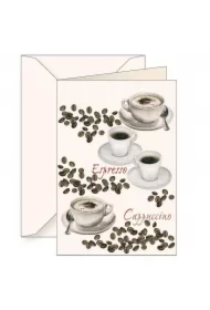 Karnet B6 + koperta 5635 Kawa