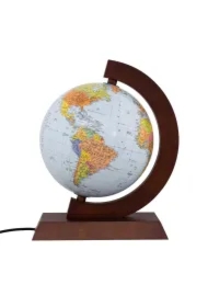 Globus polityczny drewniana opr. podświet. 25cm SK