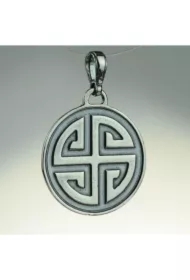 Gammadion (Svastika), krzyż gnostyczny, oksydowany